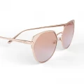 Longchamp Round Cat Eye Sunglasses - LO102S 55000LUM024 - Gold - 58 mm