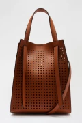 Dorothy Perkins Laser Cut Detail Shopper Bag - Tan - One Size