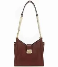 Michael Kors Whitney Chain Shoulder Tote 30H8GWHE0L - Oxblood - Small