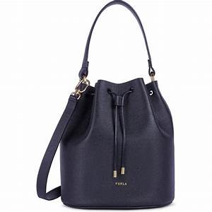 Furla Block Bucket Bag - Oceano - Medium With Long Strap