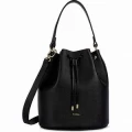 Furla Block Bucket Bag - Nero / Black - Medium With Long Strap