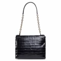 Furla Flower Tattoo Tote - Croco Nero/ Black - Medium