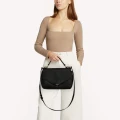 Furla Dafne Satchel - Nero - Small with long handle