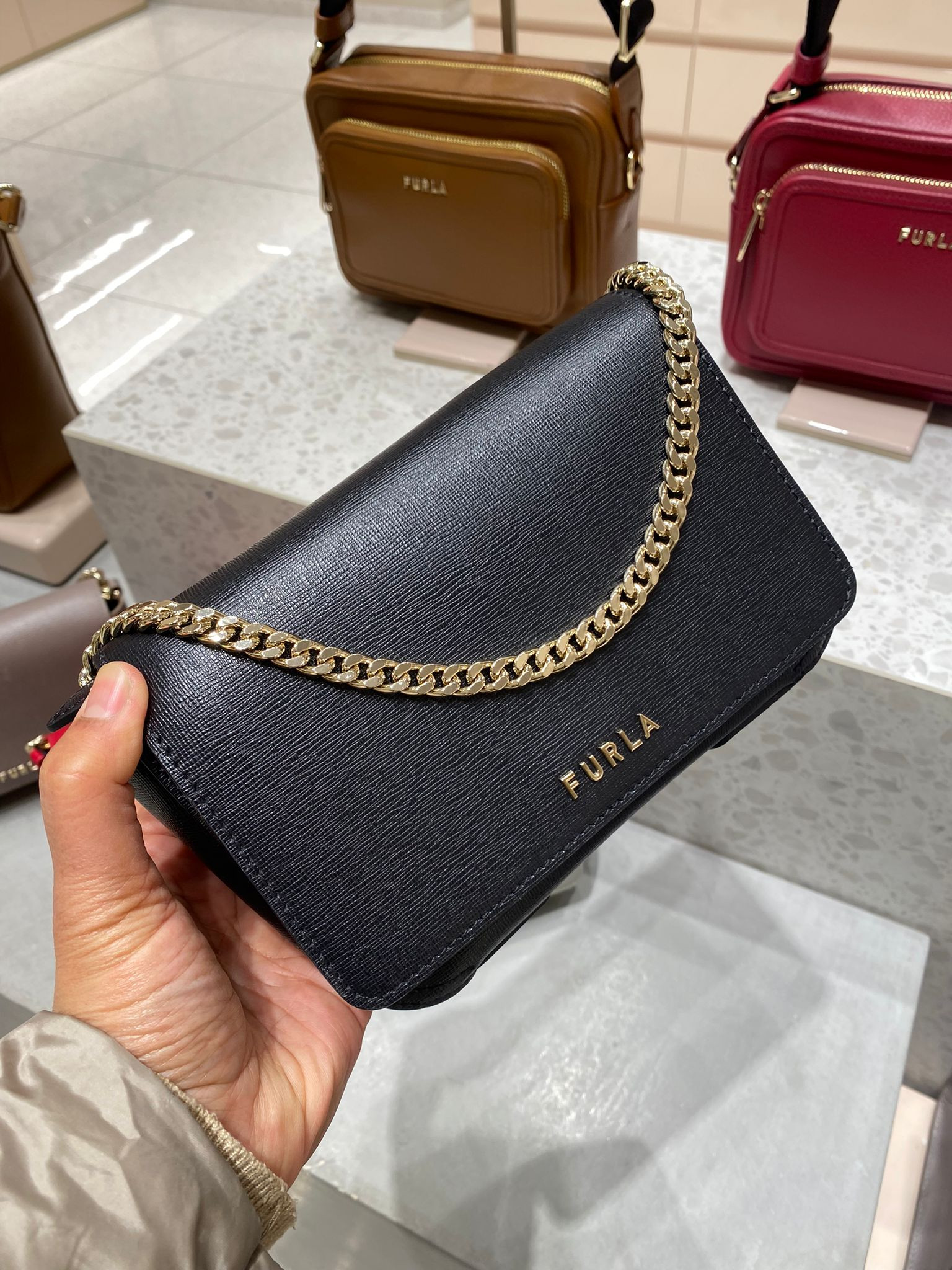 Furla Maya Crossbody - Black - WB01228 / Mini