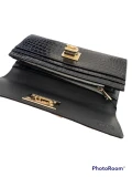 Furla Croco XL Zip Around - Nero / Black - Long