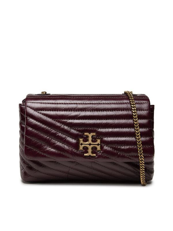 Tory Burch Kira Chevron Chain Crossbody - Fig - Small / 84008