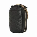 Tory Burch Kira Chevron Chain Crossbody - Ns / Black - One Size