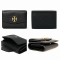 Tory Burch Kira Mixed Tri Fold Wallet - Black - Mini 64364