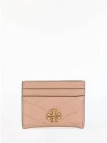 Tory Burch Kira Chevron Card Case - Pink Moon - One Size