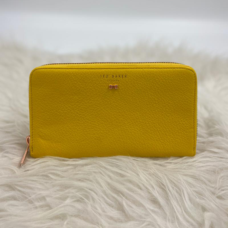 Ted Baker Leather Camera Bag With Tassle in Yellow | Lyst