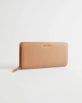TED BAKER SUNKEN ZIP PADLOCK CHARM PURSE - MOREAU / TAUPE - ONE SIZE / 248350