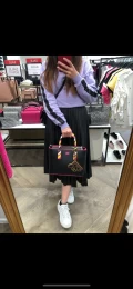 Karl Lagerfeld Neon K/Kocktail Shopper - Black - K21FW3003 / Mini