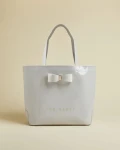 TED BAKER PLAIN BOW ICON BAG - HARICON / GREY - SMALL 243990