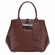 Longchamp Roseau Top Handle - Mahogany - 10082HSC204/Medium