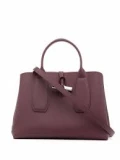 Longchamp Roseau Crossbody - Burgundy - Medium With Long Strap 10058HPN009