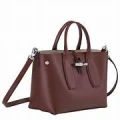 Longchamp Roseau Top Handle - Mahogany - 10082HSC204/Medium