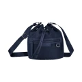 Longchamp Crossbody Bucket Bag 10037598006 - Navy - Large with printed strap