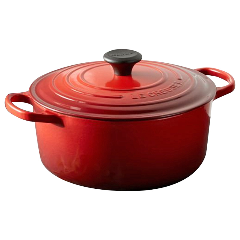 LE CREUSET SIGNATURE ROUND CASSEROLE GRADE B - Cerise - 24cm