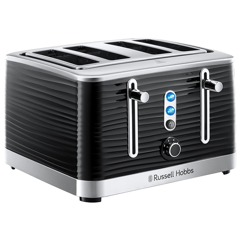 RUSSELL HOBBS INSPIRE TOASTER - BLACK - 4 SLICE