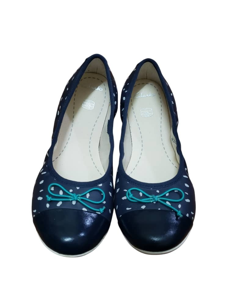 Clarks Shoes Dance Puff Jnr - Navy Multi - UK13 1/2 / EUR32 1/2