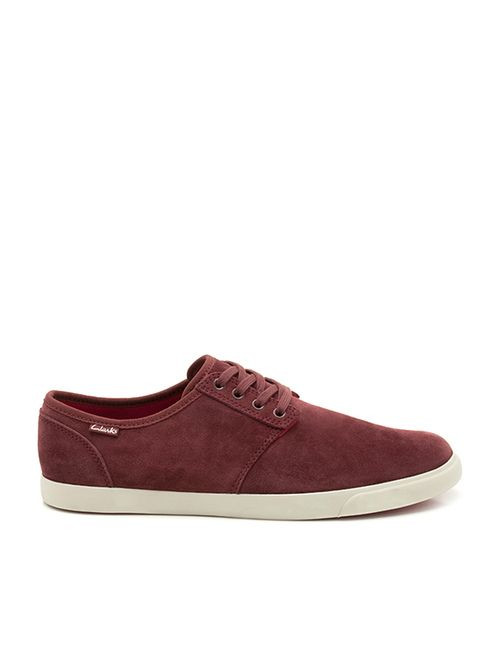 Clarks Shoes - Wine Suede - Uk 6.5 / Eur 40