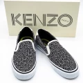 Kenzo Basket Lisence Slip On Shoes - Black/white - Eur 44