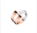 CALVIN KLEIN RING - STAINLESS STEEL/ROSE GOLD - 7.5CM (W7) KJ8JPR200107