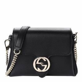 Gucci Interlock Crossbody - Black - One Size 607720CA00G