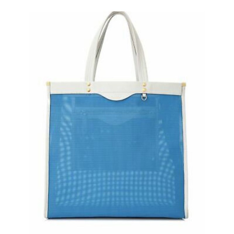 Anya Hindmarch Mesh Tote 997268 - Blue & Chalk Mesh - One Size