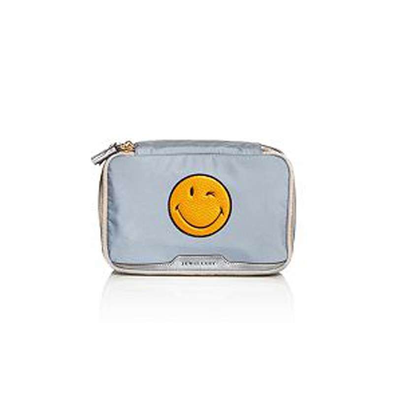 Anya Hindmarch Jewellery Printed Wink Pouch 923774 - Grey Reflective Nylon - One Size