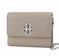 Tory Burch Britten Chain Wallet/Crossbody - French Gray - One Size 67296