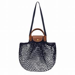 Longchamp Li Pliage Filet Top Handle - Navy - One Size