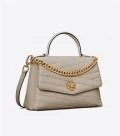 Tory Burch Kira Top Handle Satchel - Gray Heron - One Size 61674