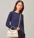 Tory Burch Kira Top Handle Satchel - New Cream - One Size 61674