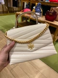 Tory Burch Kira Top Handle Satchel - New Cream - One Size 61674