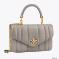 Tory Burch Kira Top Handle Satchel - Gray Heron - One Size / 143506