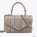 Tory Burch Kira Top Handle Satchel - Gray Heron - One Size / 143506