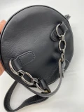 Longchamp Round Leather Belt Bag - Black - L4603956001 / One Size