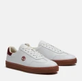 Timberland Sneaker - Lisbon Low Lace Sneaker / TB0A2PE5AFW1M / White Full Grain With DK Red - 5.5M / UK5 / 24CM / EUR 38