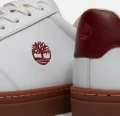 Timberland Sneaker - Lisbon Low Lace Sneaker / TB0A2PE5AFW1M / White Full Grain With DK Red - 7M / UK6.5 / 25CM / EUR 40