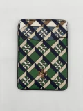 Tory Burch Geo Logo Color Block Card Case - Green Geo Logo Allover - One Size