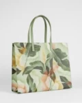 Ted Baker Ew Forager Palm Saffiano Icon Bag - Lolycon / Mid Green - Large 255530