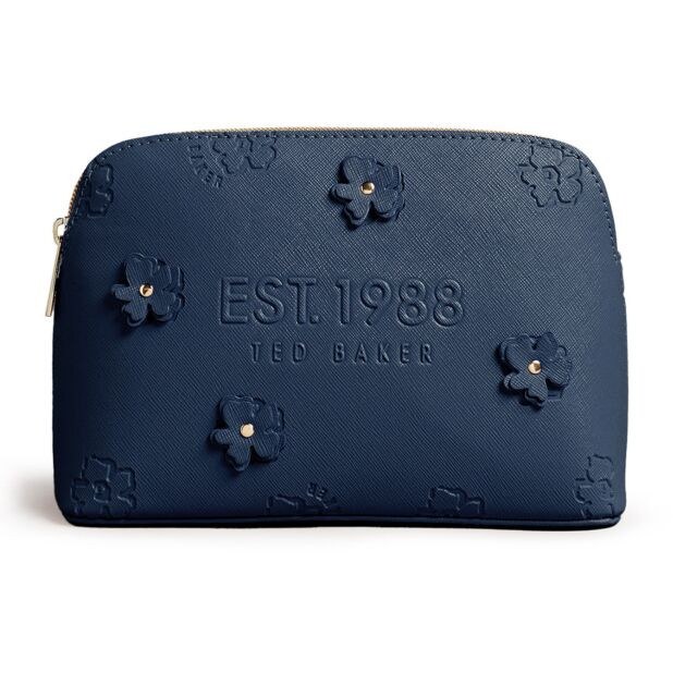 Ted Baker Applique Floral Wash Bag - Flarcon / Navy - Large 261752