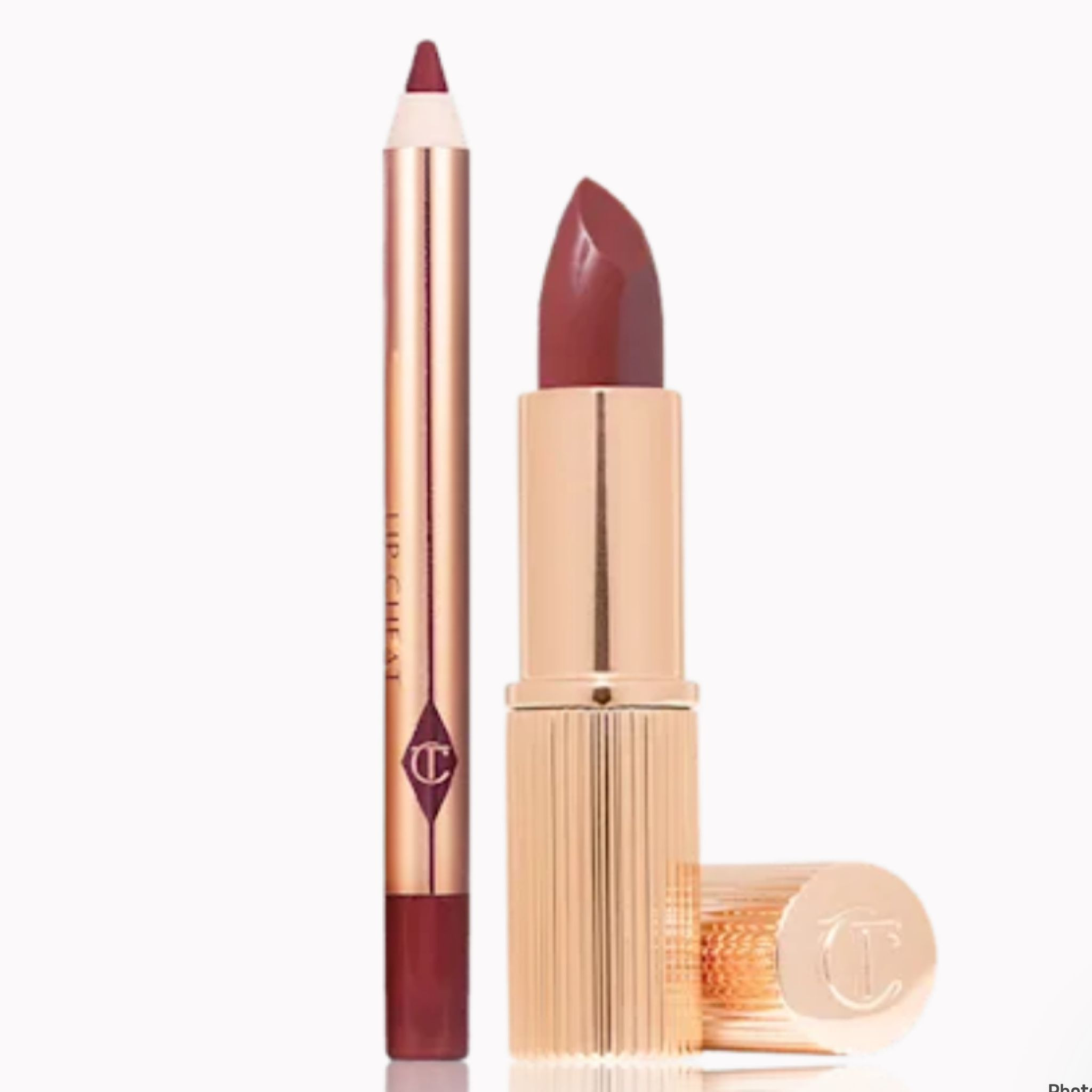 Charlotte Tilbury Pillow Talk Lip Kit - K.I.S.S.I.N.G Pillow Talk Deep (MIni Size) / Lip Cheat Pillow Talk Deep (Mini Size) - Set of 2