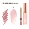 Charlotte Tilbury Glossy Fresh Pink Lip Duo - Lip Cheat Pillow Talk / Collagen Lip Bath Refresh Rose - Mini Set