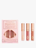 CHARLOTTE TILBURY COLLAGEN LIP BATH ICONS - REFRESH ROSE / PILLOW TALK / PILLOW TALK MEDIUM - SET OF 3 / MINI