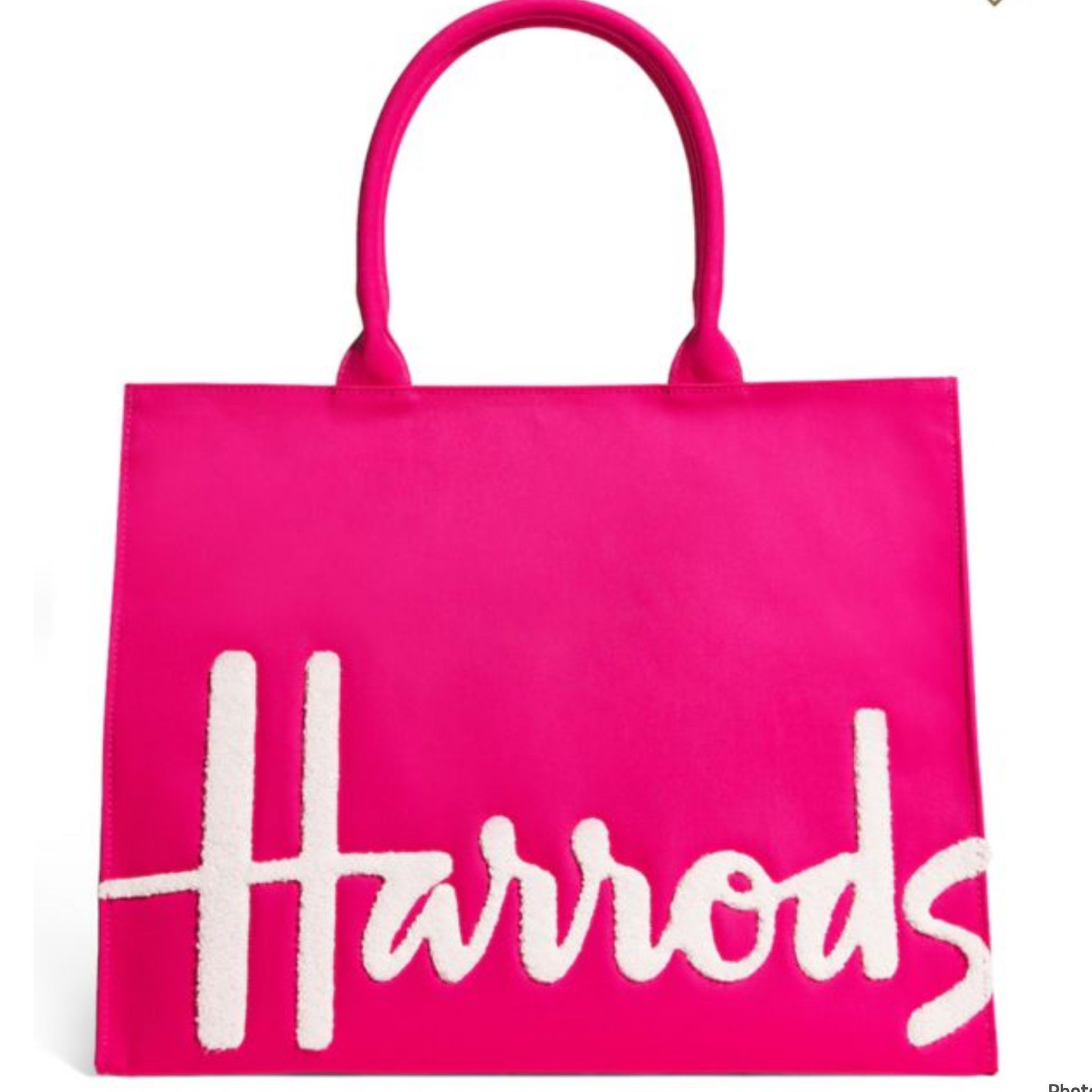 Harrods Tote Bag - Bright Pink - Large