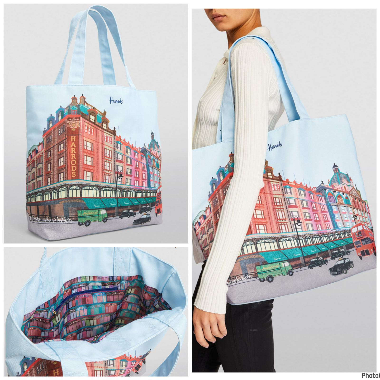 Harrods Colouful Tote - Multi - Large