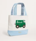 Harrods Mini Van Tote - Blue - H17cm x W20cm x D4cm approx