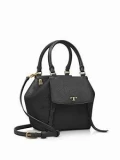 Tory Burch Half Moon Crossbody - Black - Micro 49332